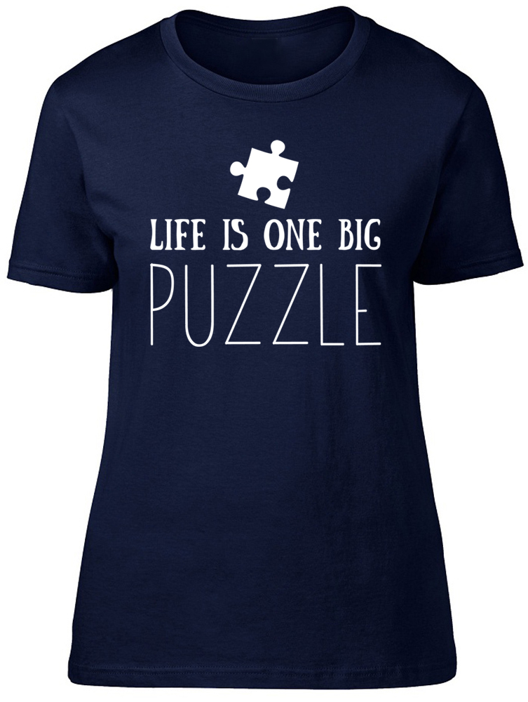 Life is One Big Puzzle Womens Ladies Jigsaw Puzzle Tee TShirt eBay